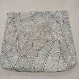 Banana Leaf Seat Cover Throw Decorative Pillow Cover 22 X 22.5 Ivory Khaki Olive